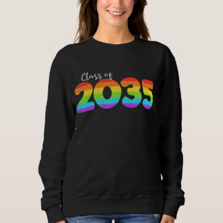 Klasse 2035 Rainbow Popit Erster Schultag Sweatshirt