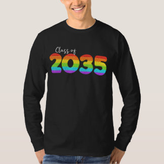 Klasse 2035 Rainbow Popit Erster Schultag T-Shirt