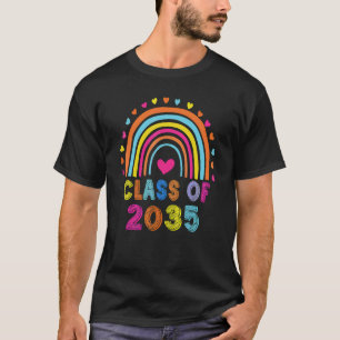 Klasse 2035 Rainbow Preschool Kindergarten Gradu T-Shirt