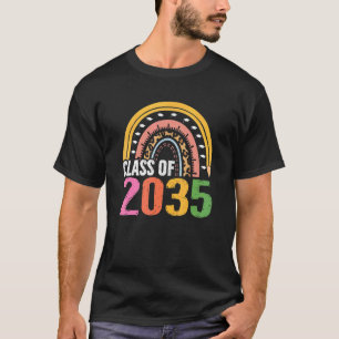 Klasse 2035 Regenbogen Kindergarten Pre K Wachsen T-Shirt