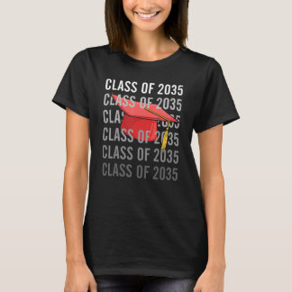 Klasse 2035 Wachse Mit Mir Abschluss Erster Tag Vo T-Shirt