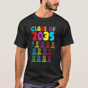 Klasse 2035 wächst mit meinem Checklist Kindergart T-Shirt