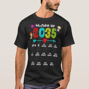 Klasse 2035 wächst mit meinem Handprint vor K 12th T-Shirt