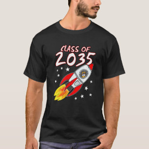 Klasse 2035 Weltraumraketenkatze 1 T-Shirt