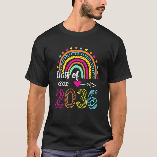 Klasse 2036 Abschluss vor dem Abschluss des Vorsch T-Shirt (Vorderseite)