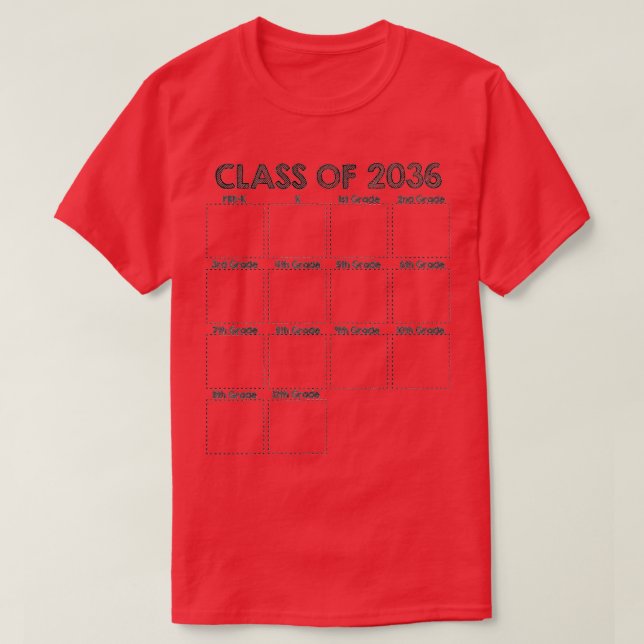 Klasse 2036 Handprint T-Shirt (Design vorne)