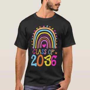 Klasse 2036 Rainbow Pre-K Kindergarten Graduation T-Shirt