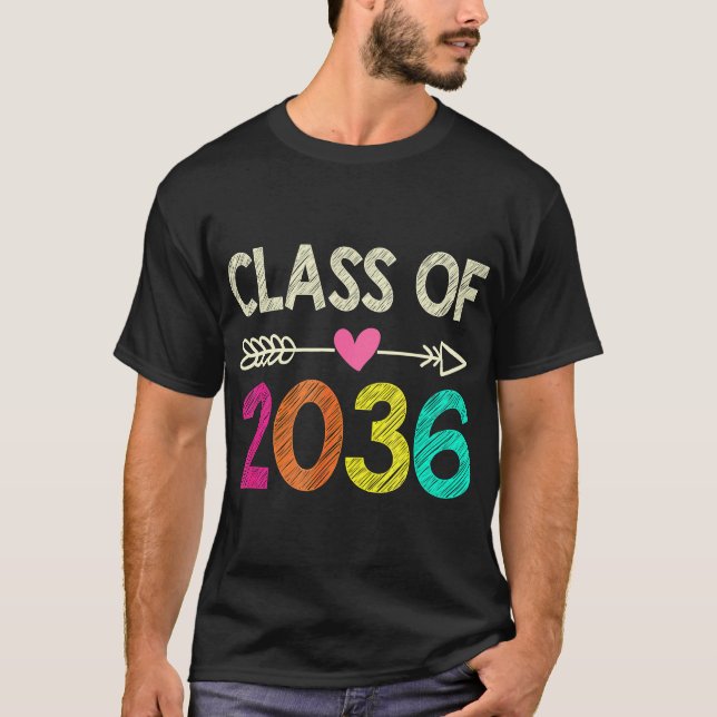 Klasse 2036 Shirt vor dem Abschluss des Vorschulst (Vorderseite)