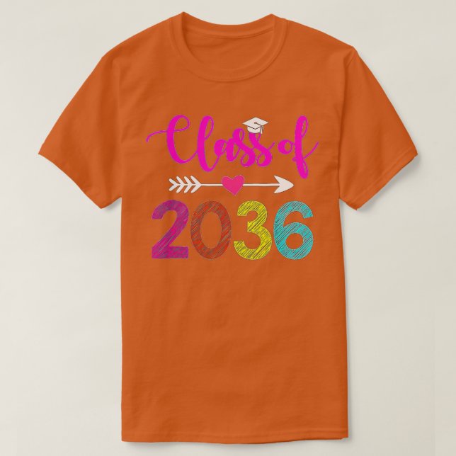 Klasse 2036 Vorschullehrer-Abschluss T-Shirt (Design vorne)