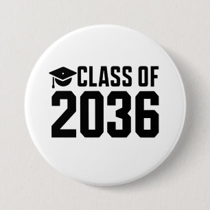 Klasse 2036 Wachse Mit Mir Zurück zur Schule Button