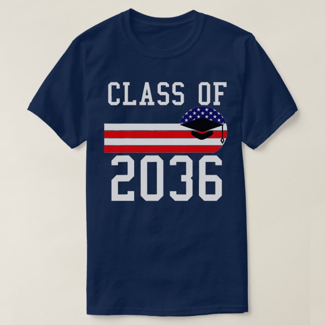 Klasse 2036 zurück zur Schulklasse 2036 1 T-Shirt (Design vorne)