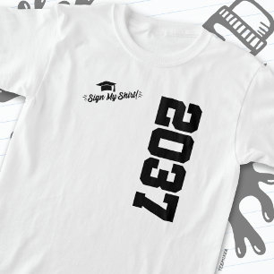 Klasse 2037 Abschluss Unterschreiben Mein Shirt Se