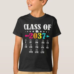 Klasse 2037 Kindergarten 12. Klasse Abschluss T-Shirt