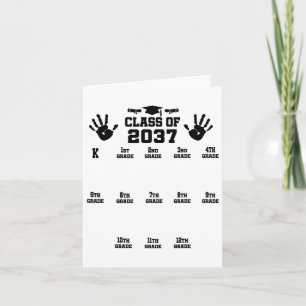 Klasse 2037 Wachse mit mir Handabdruck Vorschule 1 Karte