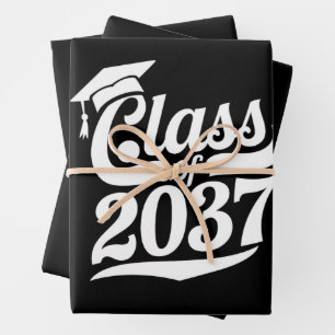 Klasse 2037 Wachse Mit Mir Stolzer Absolvent Geschenkpapier Set