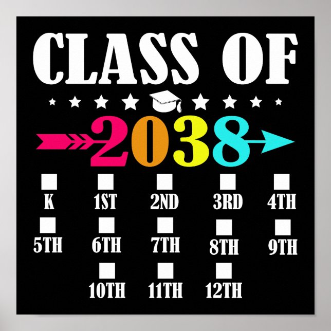 Klasse 2038 1. Kindergarten 12. Klasse Poster (Vorne)