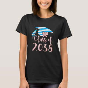 Klasse 2038 Wachse Mit Mir Abschluss Erstes Schult T-Shirt