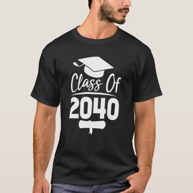 Klasse 2040 wächst mit meinem Handprint Kindergart T-Shirt (Vorderseite)
