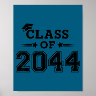 Klasse 2044 wachse mich erste Tag Schule Illustrat Poster