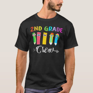 Klasse 2 Crew Cool Erster Schultag Student Te T-Shirt