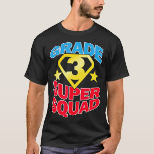 Klasse 3 Super Squad Superhelden-Lehrer-Team T-Shirt