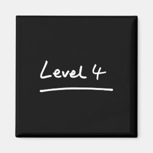Klasse 4, Stufe 4, Schüler & Lehrer Cool Rücken Magnet