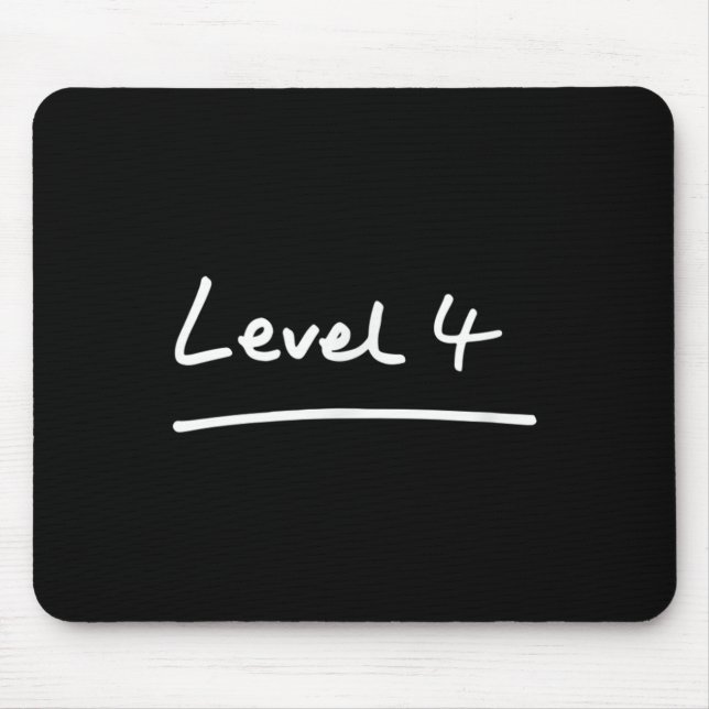 Klasse 4, Stufe 4, Schüler und Lehrer Cool Rücksei Mousepad (Vorne)