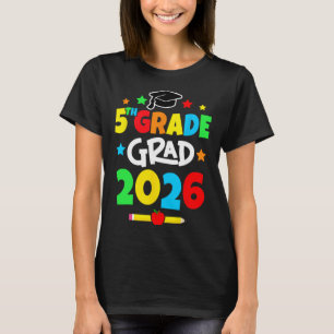Klasse 5 2026 Absolvent der fünften Klasse Grundsc T-Shirt