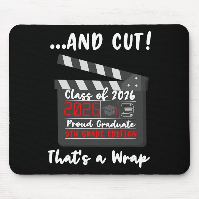 Klasse 5 2026 letzter Schultag Abschlussfeier F Mousepad (Vorne)