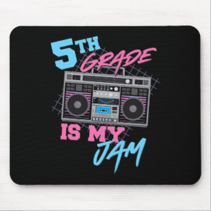 Klasse 5 ist mein Ding - Vintage 80er Boombox Lehr Mousepad