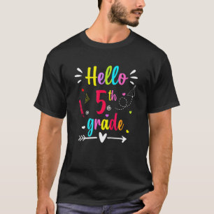 Klasse 5 Rückkehr zur Schule 5. Klasse Erster Tag T-Shirt