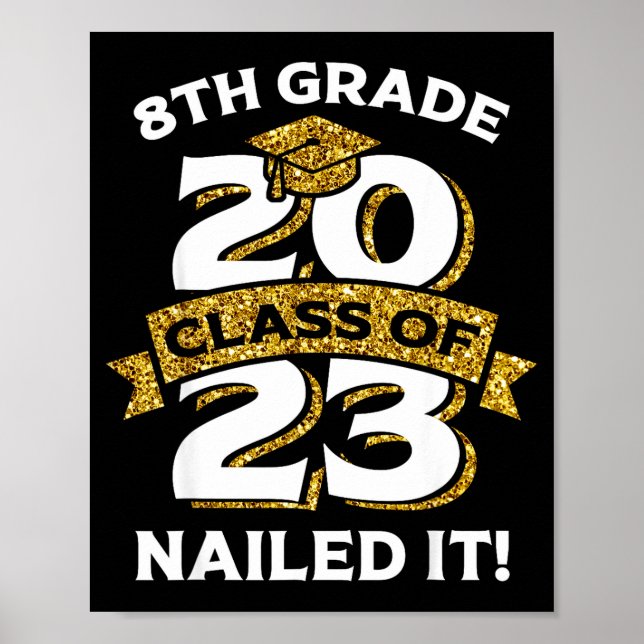 Klasse 8 von 2023 hat's drauf  poster (Vorne)
