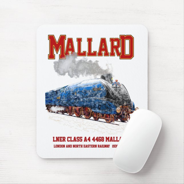 Klasse A4 Mallard - Weltweit schnellste Dampflokom Mousepad (Mit Mouse)