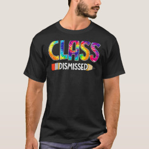 Klasse am letzten Tag der Gefärbte Krawatte der Sc T-Shirt