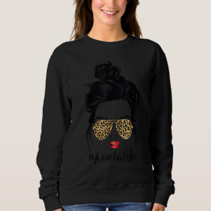 Klasse Aunta Life mit Leopard Druckschattierungen  Sweatshirt