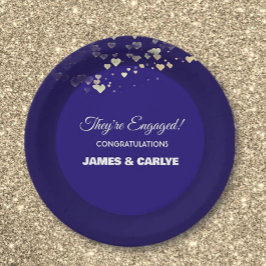 Klasse, benutzerdefinierte Verlobung-Glückwunsch Pappteller