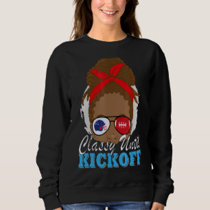 Klasse bis Kickoff American Football Mama Sweatshirt