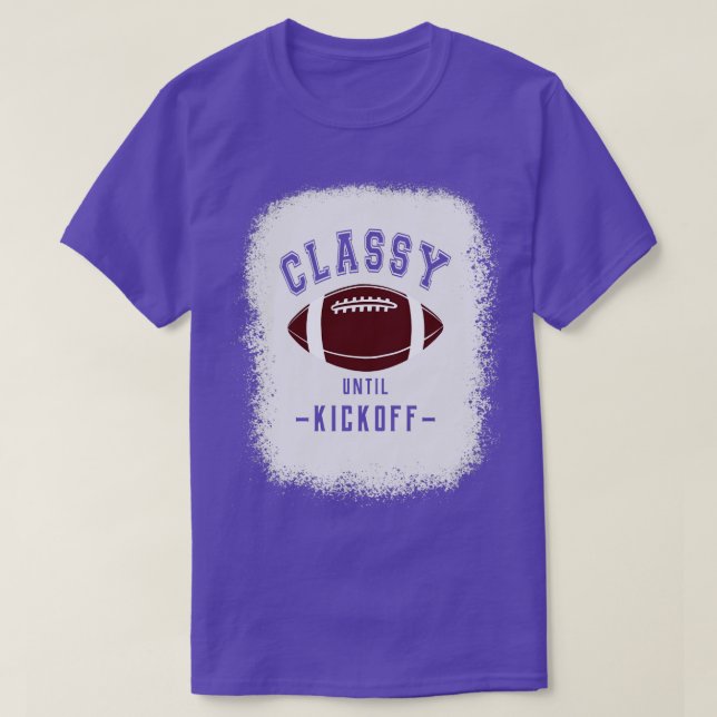 Klasse bis Kickoff Sportfan T-Shirt (Design vorne)