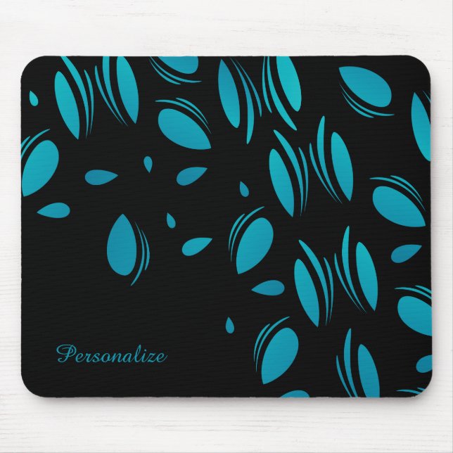 Klasse Blue Petals Mousepad (Vorne)