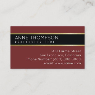 Klasse Business_Card für jeden Beruf Visitenkarte