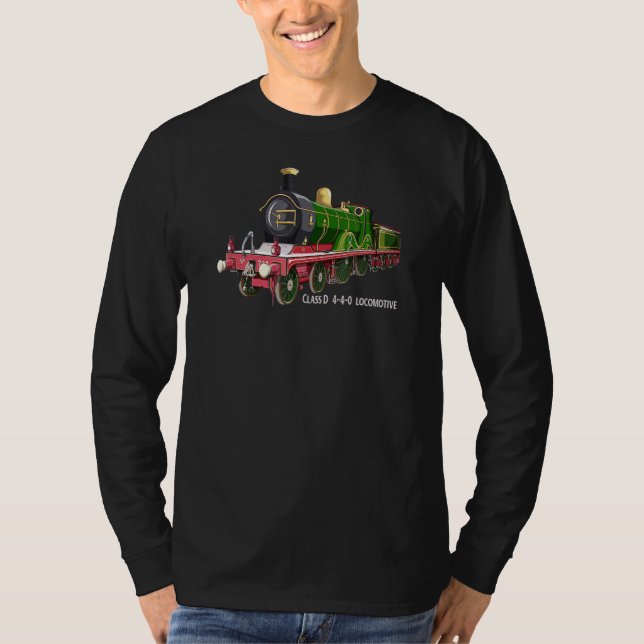 Klasse D 4 0 Lokomotive Sektor Britischer Dampfzug T-Shirt (Vorderseite)
