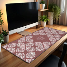 Klasse Damask Regency Geometric Pastel Red