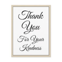 Klasse "Danke für Ihre Freundlichkeit" Postkarte