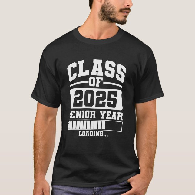 Klasse der 2025-Jahr-Belastung T-Shirt (Vorderseite)