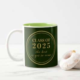 Klasse der 2025-Monogramm-Abschluss 2-T Zweifarbige Tasse