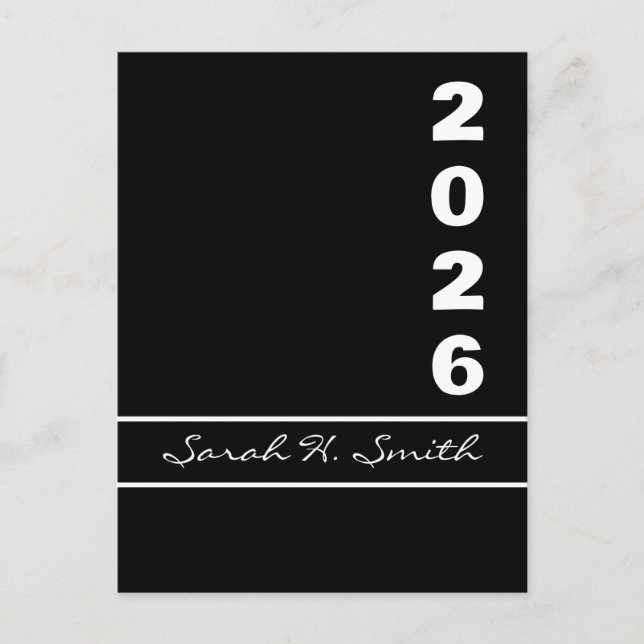 Klasse der 2026 Einstufungen Einladungspostkarte (Vorderseite)