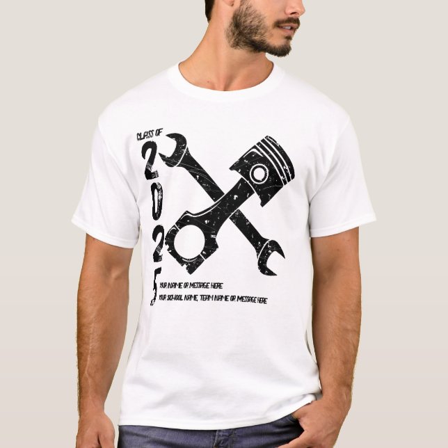 Klasse der 202-fachen Automobiltechnik T-Shirt (Vorderseite)