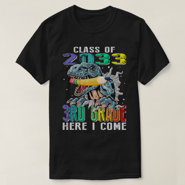 KLASSE DER 3. Klasse 2033 HIER KOMME ICH T-Shirt (Design vorne)