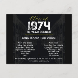 Klasse der 50-jährigen Wiedersehen-2-Veranstaltung Postkarte