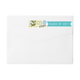 Klasse der Abschluss aqua 2017, yello moderne Blum